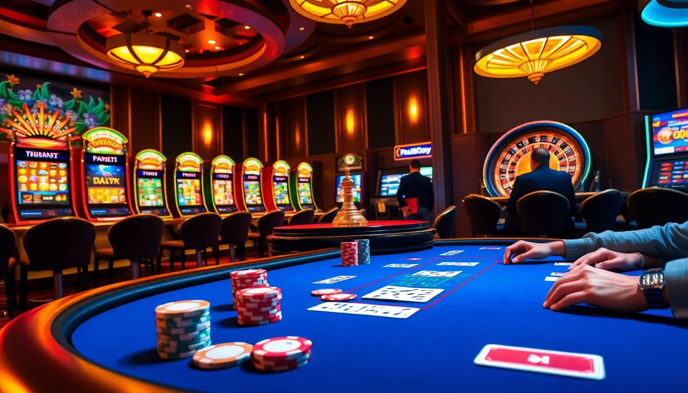 Lucky players betting on a poker table while using the kp88 app for enhanced strategies.